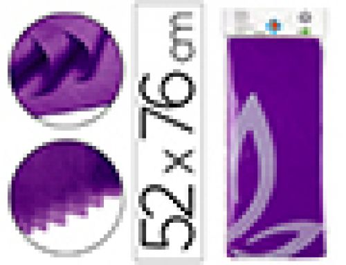 Papel seda liderpapel 52 x 76 cm 18 gr violeta , Liderpapel , 36079 , 8423473360792
